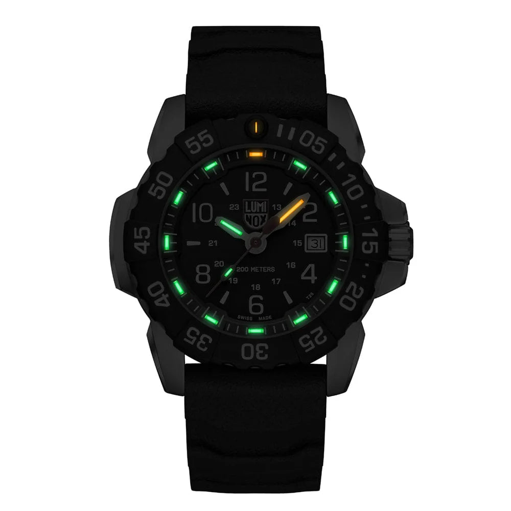 LUMINOX Navy SEAL Rubber, Steel, CARBONOX™, 45 mm, XS.3251.CB