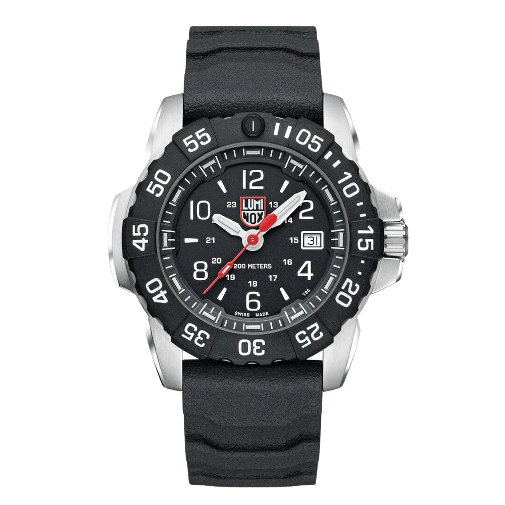 LUMINOX Navy SEAL Rubber, Steel, CARBONOX™, 45 mm, XS.3251.CB